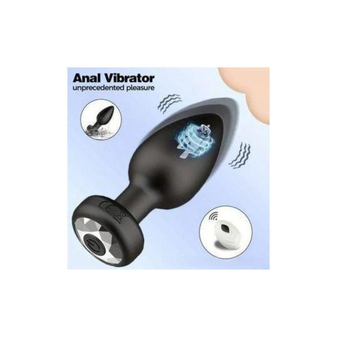 Smart Anal Plug APP Vibrator Wireless Remote Control Butt Plug Vibrating Male Prostate Massage Waterproof Rechargeable Silicone Adult Sex Toy for Men Women Couples