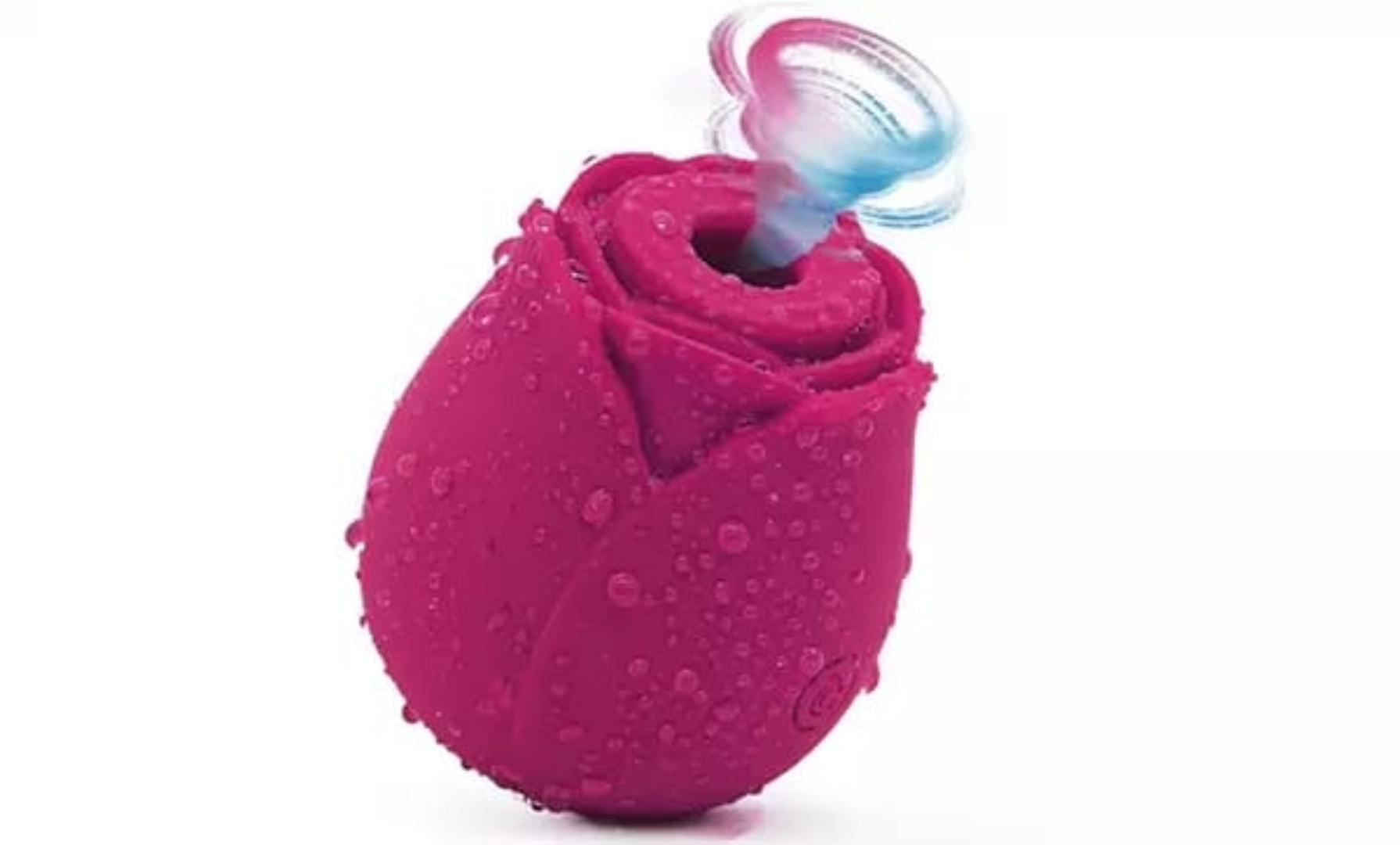 Womens Rose Clitoris Sucking Vibrator Nipples Sucker Oral Stimulator Powerful Rechargeable Adult Compact Foreplay Sex Toy For Girlfriend Wife - image 6