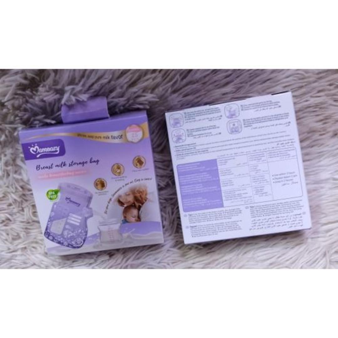 Mom easy 200 Ml breast milk storage bags 25 pieces and leak proof