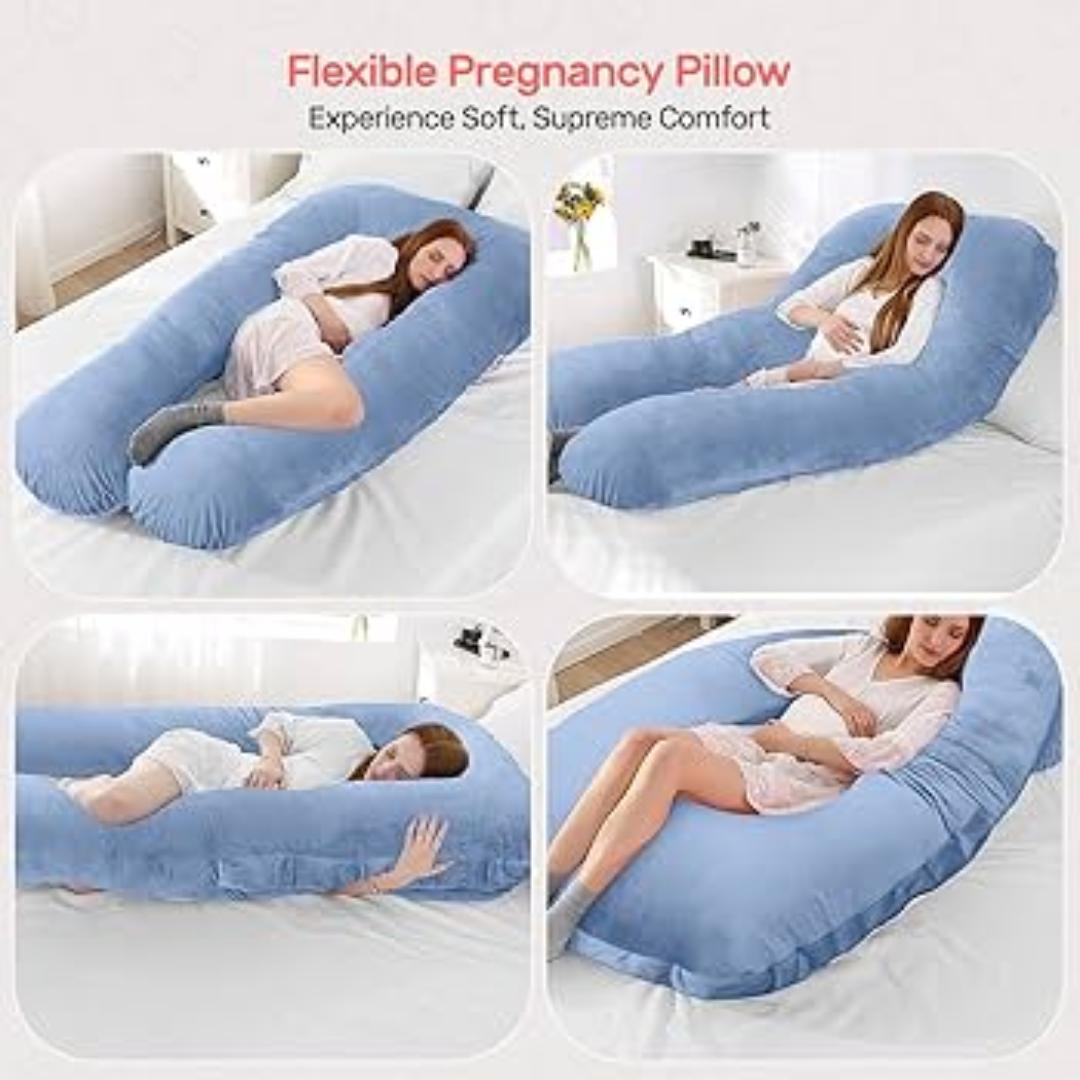 Velvet pregnancy pillow u shape