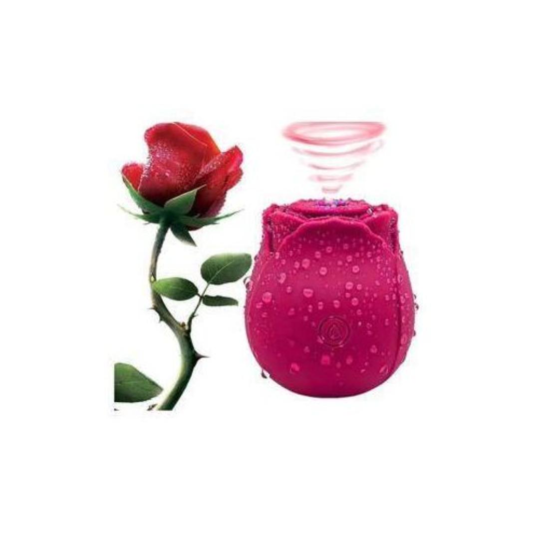 Womens Rose Clitoris Sucking Vibrator Nipples Sucker Oral Stimulator Powerful Rechargeable Adult Compact Foreplay Sex Toy For Girlfriend Wife - image 5