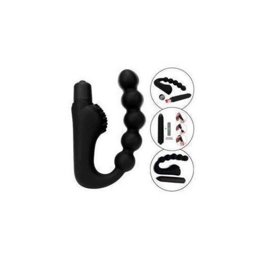 Sex Toys Vibrating Silicone Bead Anal Plug Male Prostate Massager G-spot Masturbator Sex Products With battery