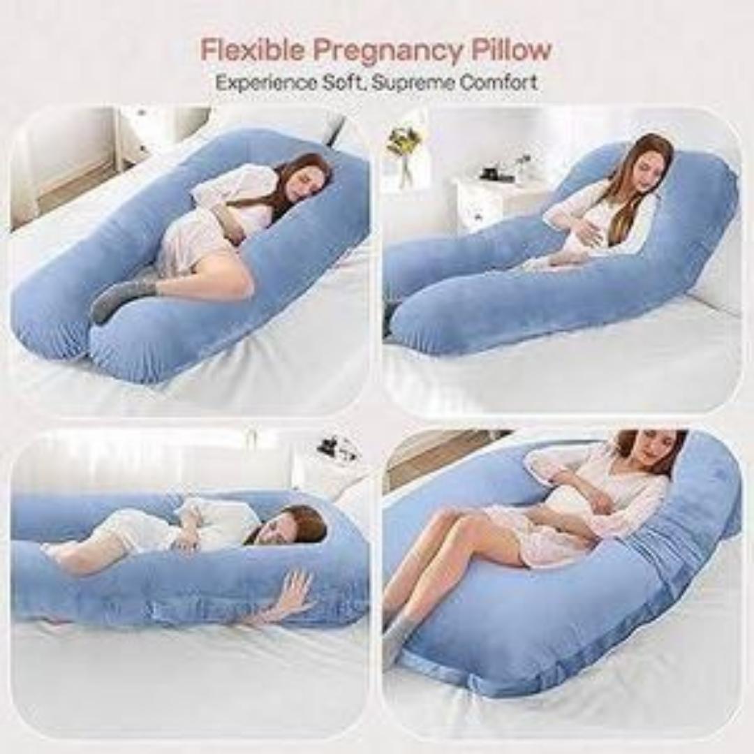 Velvet imported u shape pregnancy pillow