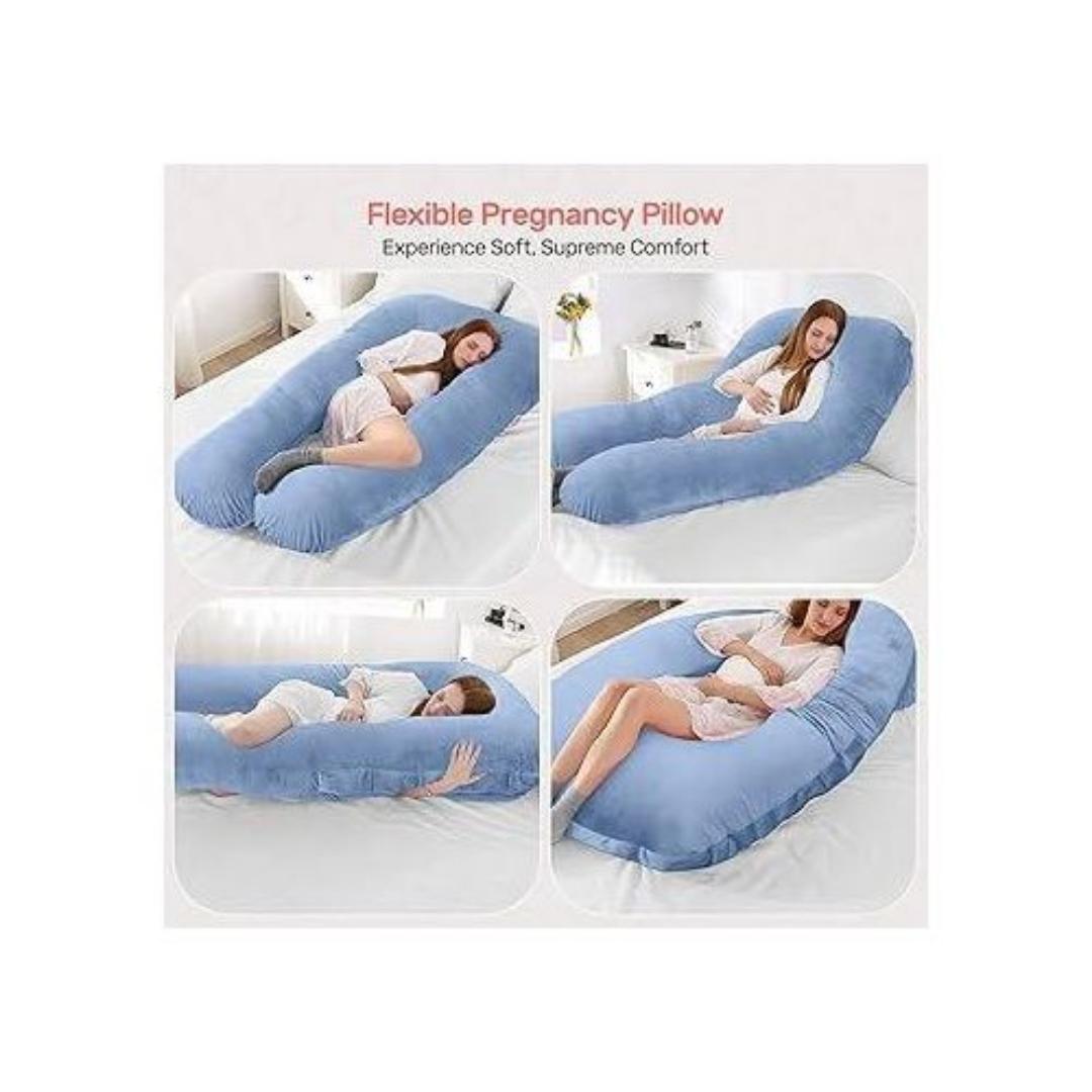 Velvet u shape pregnancy pillow