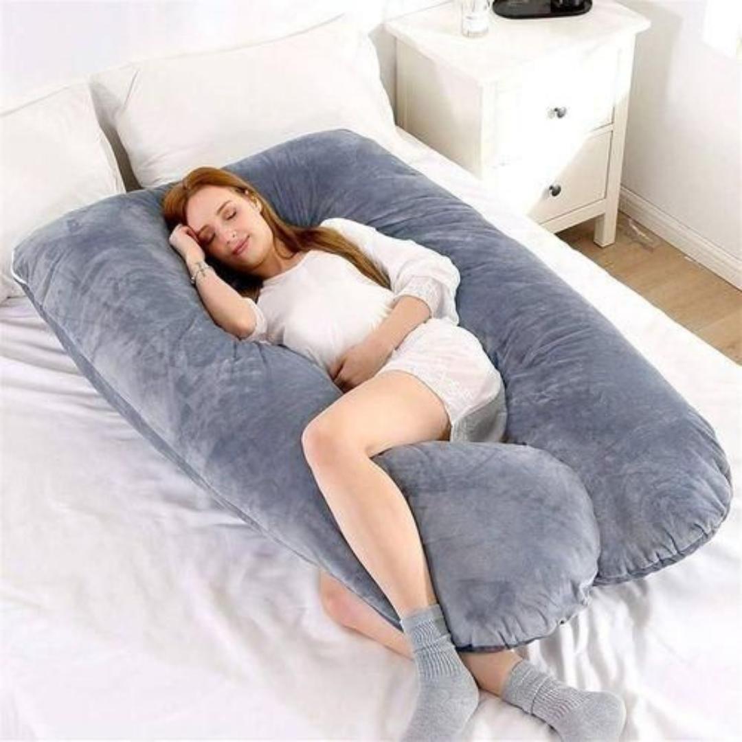 Velvet Imported U Shape Pregnancy Pillow