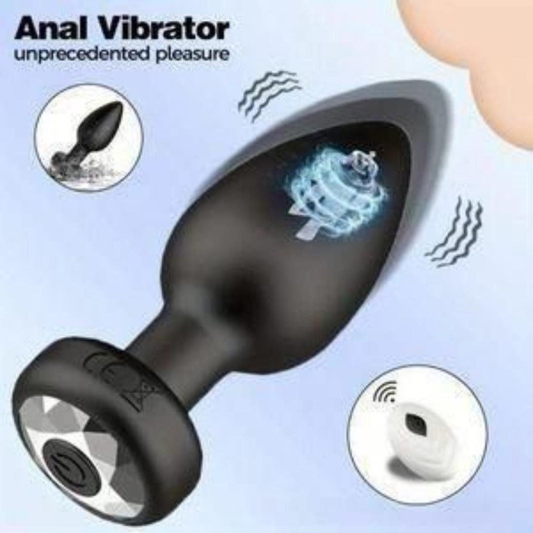 Smart Anal Plug APP Vibrator Wireless Remote Control Butt Plug Vibrating Male Prostate Massage Waterproof Rechargeable Silicone Adult Sex Toy For Men Women Couples