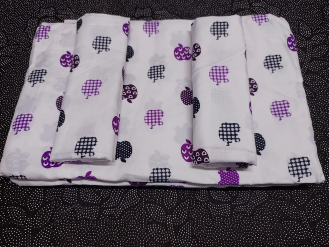 4 pc Cotton  Bedsheets 
2 pcs bedsheets 
2 pcs pillow cases