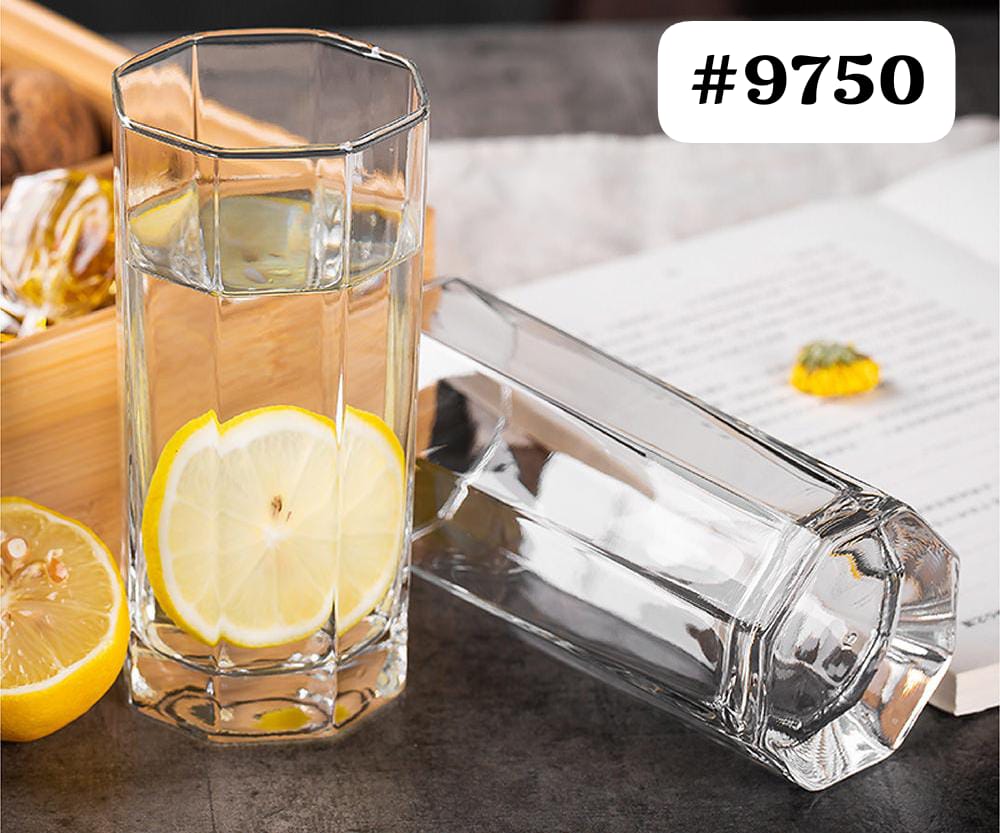[ EXPERIENCE LUXURY FOR LESS🤩🤩✨ !!! ] 6 pcs 275ML  Classy Stylish Affordable Brand New Fancy and Lovely Kitchen *Glass Cup   Designed With Luxury and Durability