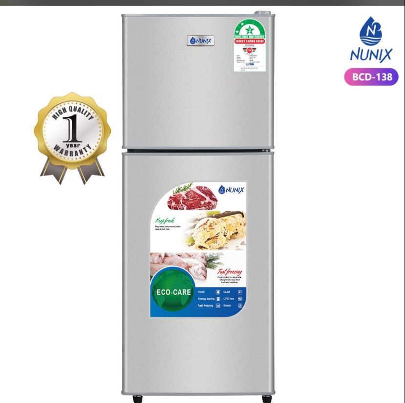 [🔥LIMITED OFFER 🔥 🥑🌽JUST FOR YOU !!! ] 1 Pc Size 138 L Classy Brand New Very High Quality Stylish and Luxurious Kitchen Nunix Fridge at an Affordable Price.Desiring To Serve The Best Experience