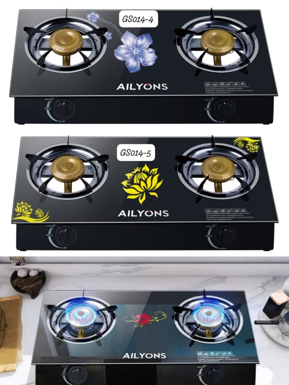 [🔥KILLIMALL SPECIAL OFFERS 🤩🤩✨ !!! ] 1 Pc  Brand New Very High Quality Stylish and Luxurious Kitchen 2 burner  Top.glass Alyionz at Affordable Price.Desiring To Serve The Best Experience