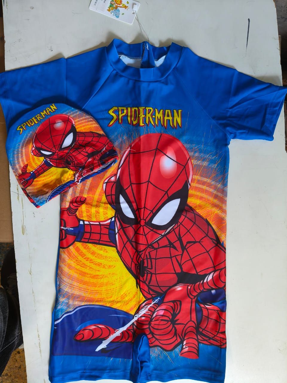 🔥 SPECIAL OFFER 🔥 1PC Kids Swimming Costume – Short Sleeve Top & Biker Shorts