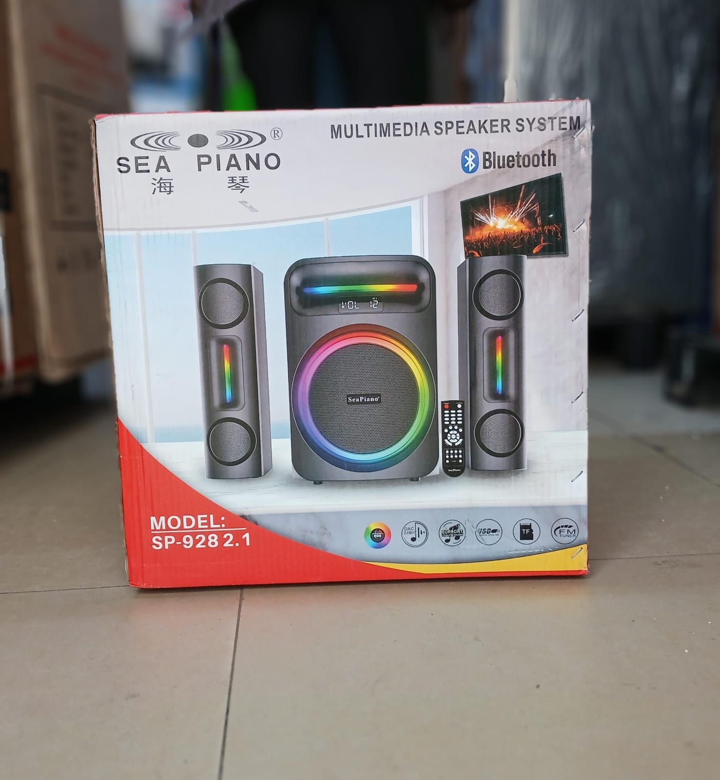 💎 Best Pick 💎 New Model Sea Piano Subwoofer 🔊 Powerful Bass Bluetooth Speaker System | USB AUX FM Home Theatre Sound System