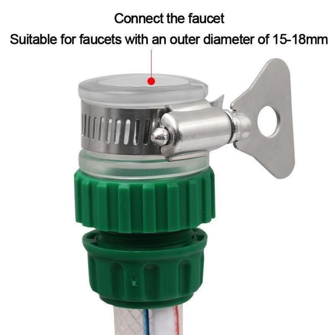 Car wash water gun household washing machine faucet buckle joint watering flowers 4 points hose pipe quick connector