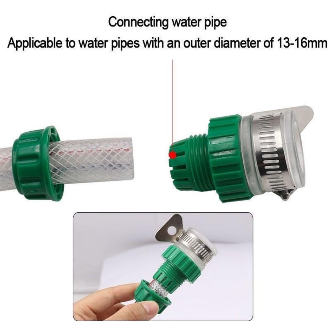 Car wash water gun household washing machine faucet buckle joint watering flowers 4 points hose pipe quick connector