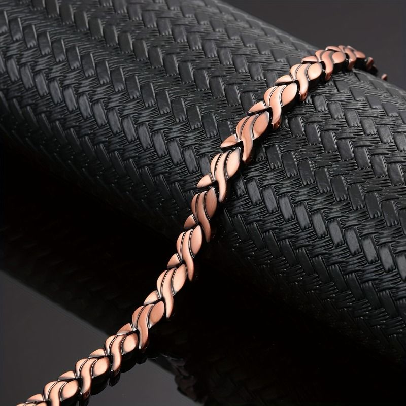 Titanium Steel Magnetic Bracelet - Unique Fish Shape Links,  Bangle For Women