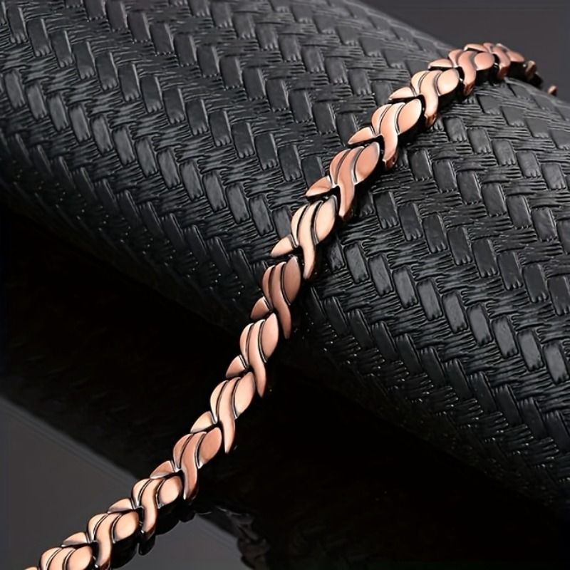 Titanium Steel Magnetic Bracelet - Unique Fish Shape Links,  Bangle For Women