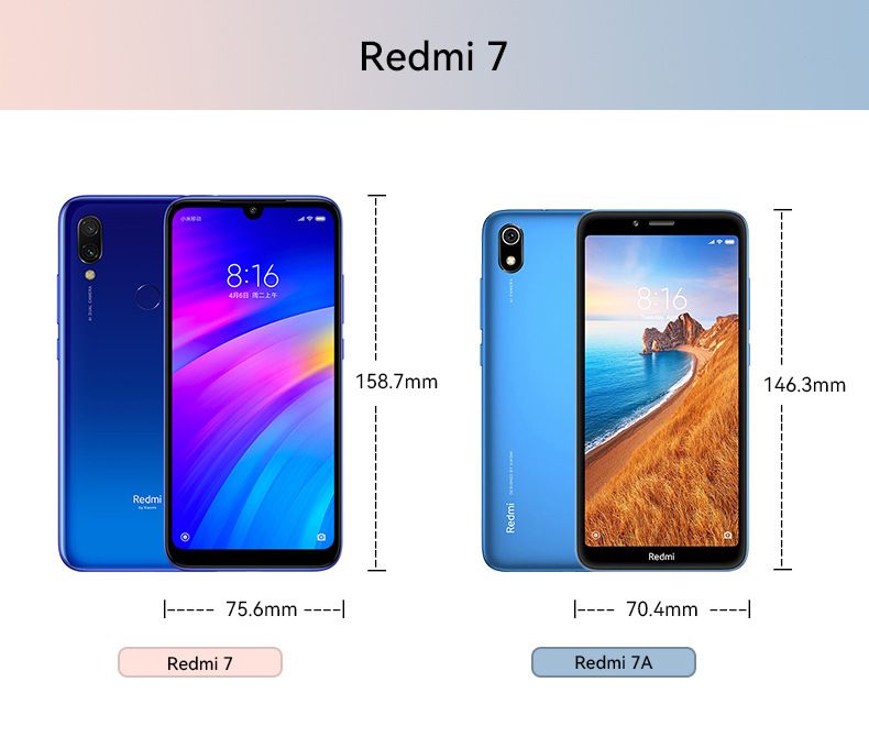 For Red Rice 7/7A Mobile Phone Case Red Rice 7A Brushed Carbon Fiber Anti-fall Protective Case Silicone Soft Case