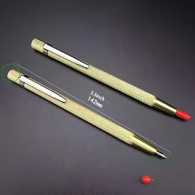 2pcs Tungsten Steel Alloy Marking Pens - Ideal For Ceramic, Glass, Metal & Marble Surfaces