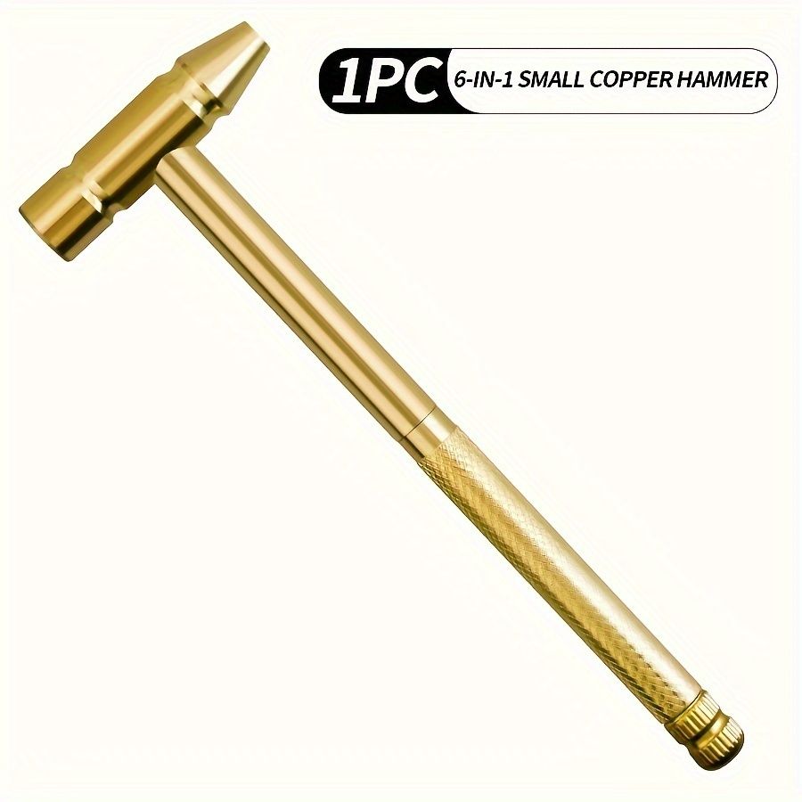170MM*52MM Kezhide 6-In-1 Mini Multifunctional Hammer - Metal, Industrial Tool With Screwdriver Feature