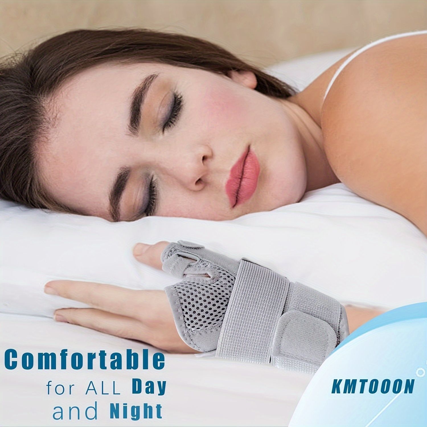 1pc Premium Breathable Thumb and Wrist Support Brace - Adjustable, Comfortable, and Universal Fit for Both Right and Left Hands - Easy to Clean, Hand Washable, and Durable Polyester Construction