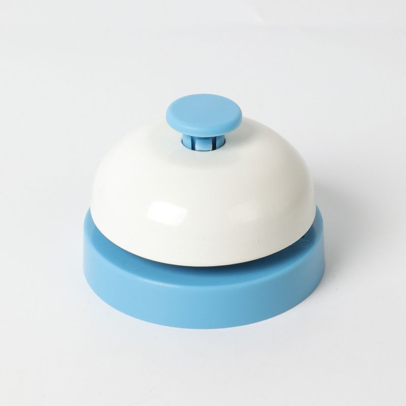 Metal Buzzer Toy for Board Games Hand Press Bell Quick Response Pet Call Service Bell Teaching Tool