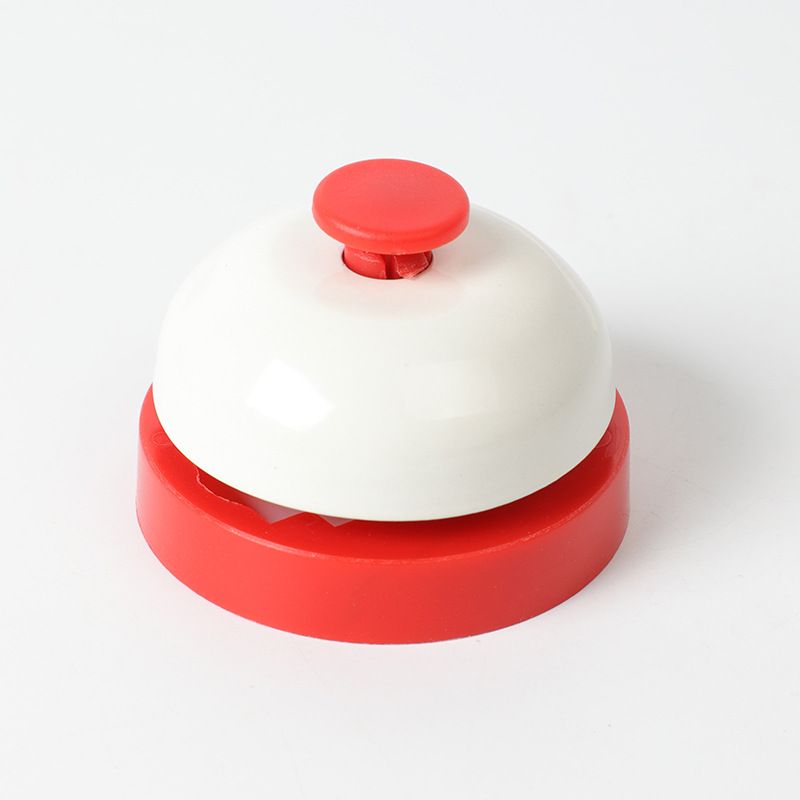 Metal Buzzer Toy for Board Games Hand Press Bell Quick Response Pet Call Service Bell Teaching Tool