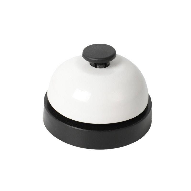 Metal Buzzer Toy for Board Games Hand Press Bell Quick Response Pet Call Service Bell Teaching Tool