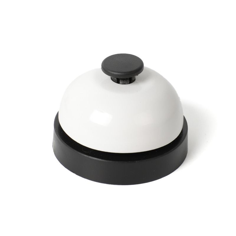 Metal Buzzer Toy for Board Games Hand Press Bell Quick Response Pet Call Service Bell Teaching Tool