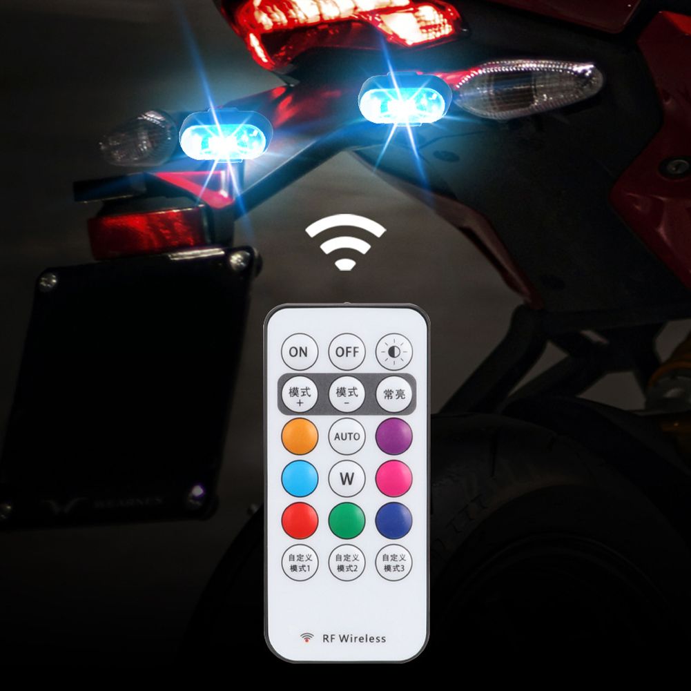 RGB Led Aircraft Strobe lights Motorcycle Lights LED Flash Position Wireless Light Aircraft Airplane Helicopter Warning Lights