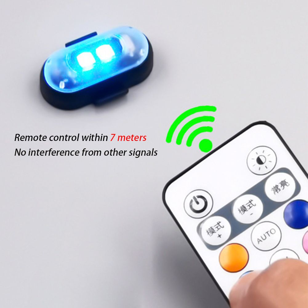 RGB Led Aircraft Strobe lights Motorcycle Lights LED Flash Position Wireless Light Aircraft Airplane Helicopter Warning Lights