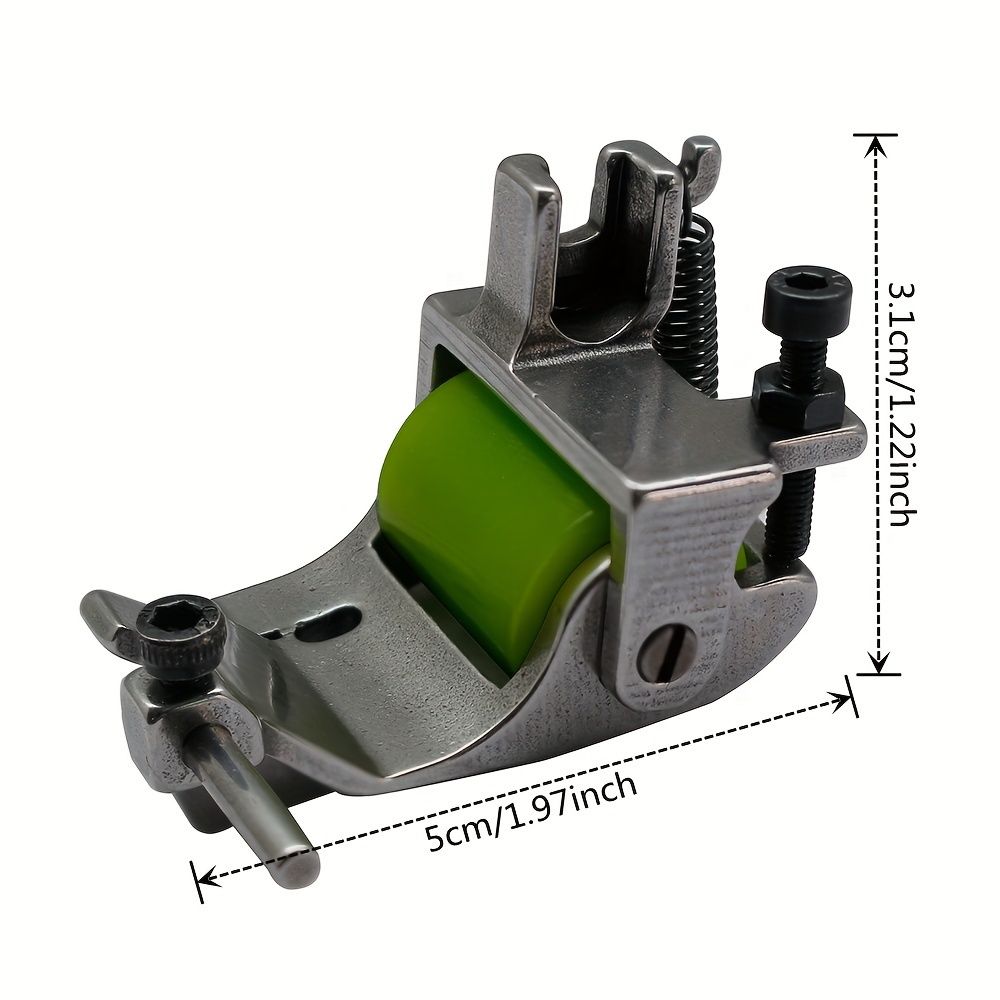 Adjustable Hemming Presser Foot with Edge Guide Roller - Anti-Wrinkle, Fit for Sewing Machines, Easy Installation
