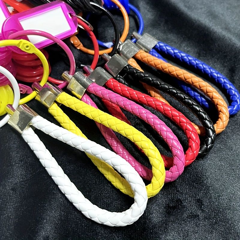 1PCS Key Organizer With Labeling Tags, Compact Key Holder 1 keychain+10 signboards