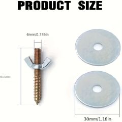 10pcs Stainless Steel Bird Perch Screws - Self-Assembling Kit for Securing Cages, Habitats & Nests - Ideal for Parrots & Other Birds