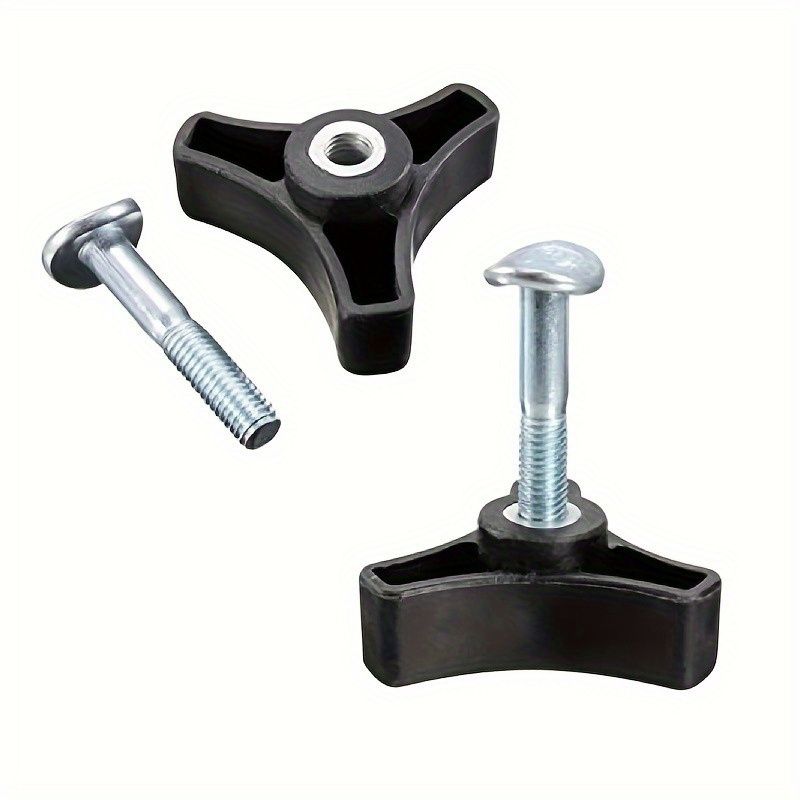 Triangle Handle Knob Set With Screw Bolt, Includes Screws And Nuts - Perfect For Outdoor Electric & Lawn Equipment