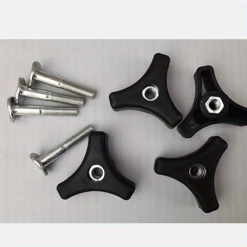 Triangle Handle Knob Set With Screw Bolt, Includes Screws And Nuts - Perfect For Outdoor Electric & Lawn Equipment