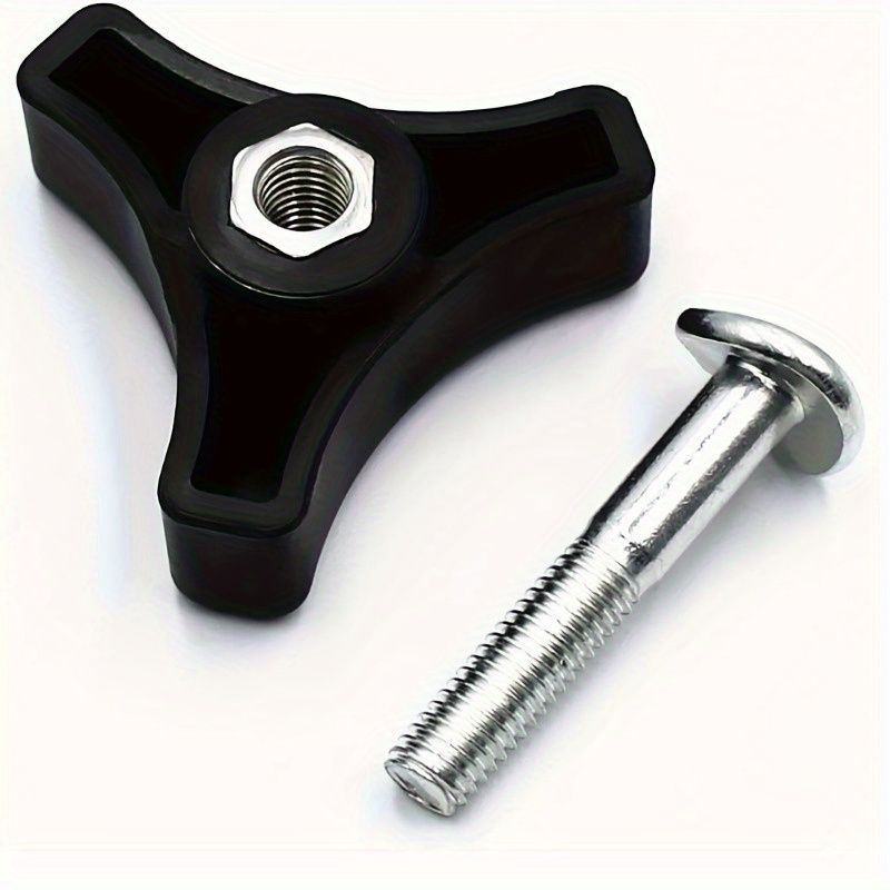 Triangle Handle Knob Set With Screw Bolt, Includes Screws And Nuts - Perfect For Outdoor Electric & Lawn Equipment