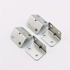 50/100pcs Heavy-Duty Corner Brackets Kit - Sturdy Metal Braces & Joist Hangers for Securing Drawer, Shelf, and Wall Fixtures - Reinforced L-Shaped Design