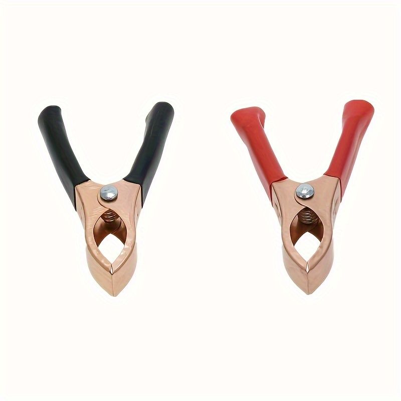 10pcs 30A Copper Plated Red Black Car Battery Clip Cables Clips Charger Clamp Tool