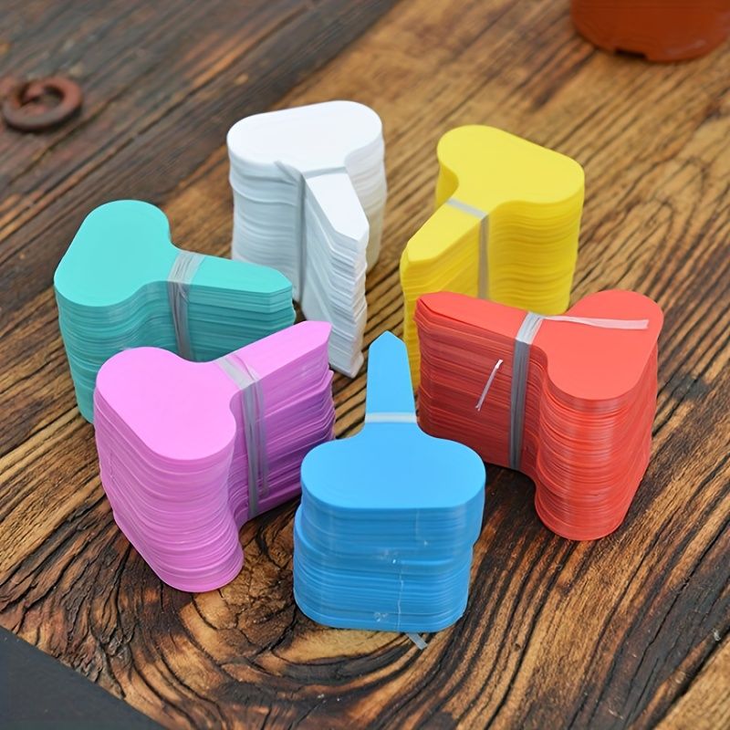 50pcs, T-type Nursery Garden Plant Tag Waterproof Flower Labels Plant Seed Label Pot Marker For Plant DIY Garden Decoration Tool