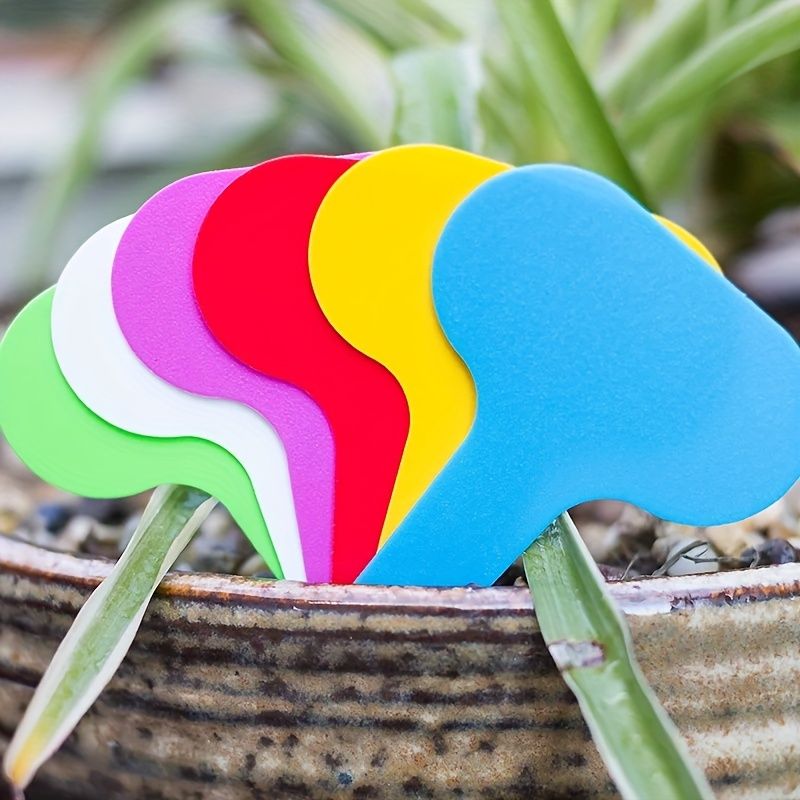 50pcs, T-type Nursery Garden Plant Tag Waterproof Flower Labels Plant Seed Label Pot Marker For Plant DIY Garden Decoration Tool