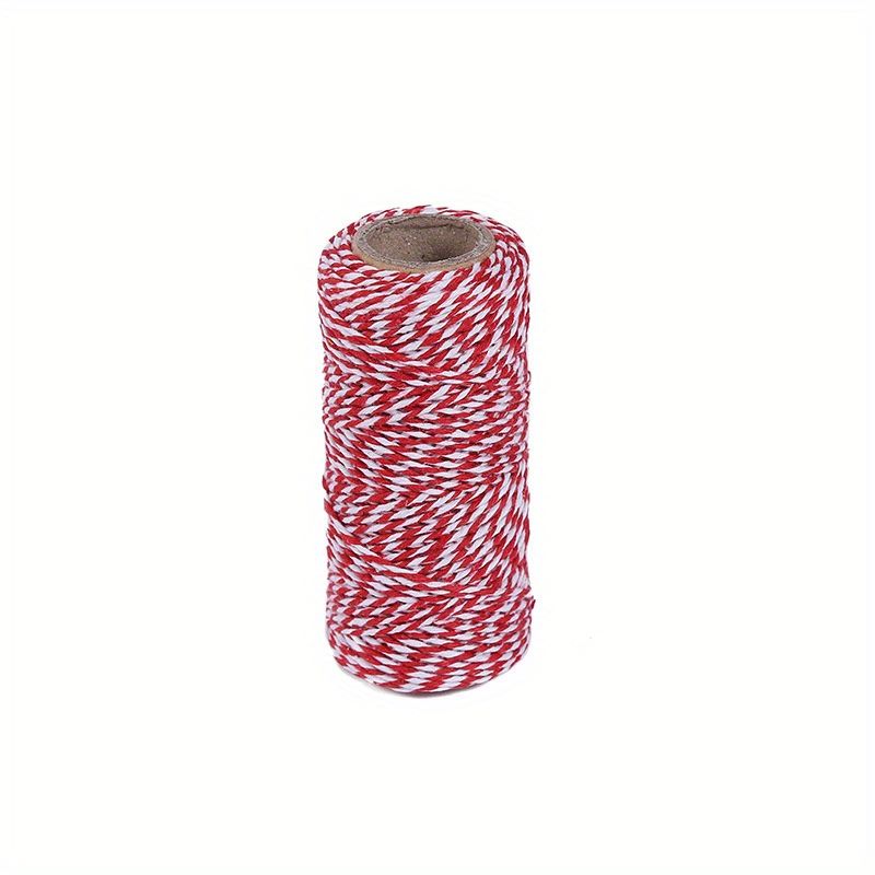 Festive Christmas Twine: 70M Cotton String Rope Cord for Gift Wrapping, Arts & Crafts, And Holiday Decorations