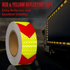 High-Visibility Reflective Safety Tape - Waterproof, Ideal for Vehicles, Trailers, Boats & Signs