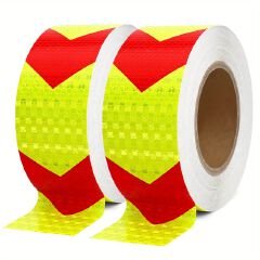 High-Visibility Reflective Safety Tape - Waterproof, Ideal for Vehicles, Trailers, Boats & Signs