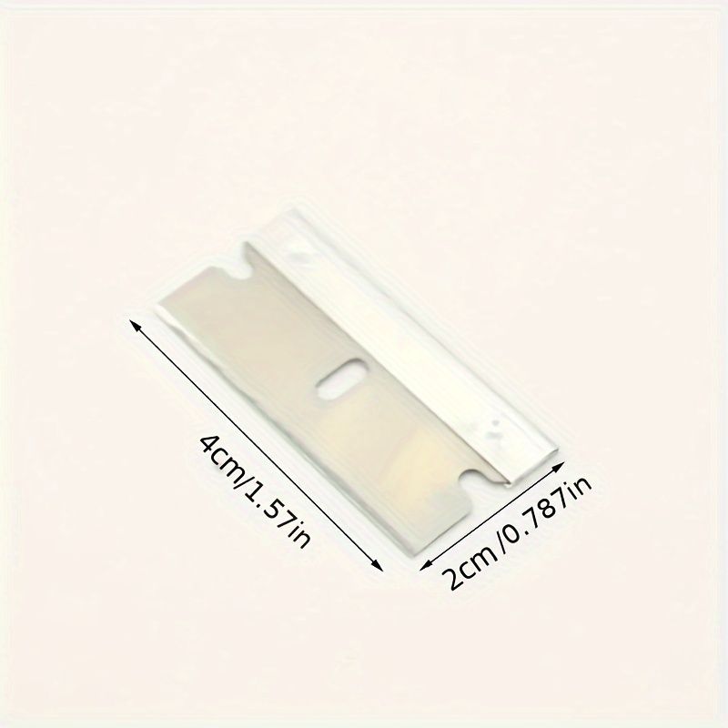 20 Pack Industrial Razor Blades, Single-Edge Box Cutter Replacement Blades, Metal Tool-less Blade for Box Opening, Paint Scraper, Household, Office, Bathroom, and Kitchen Use - No Electricity Needed