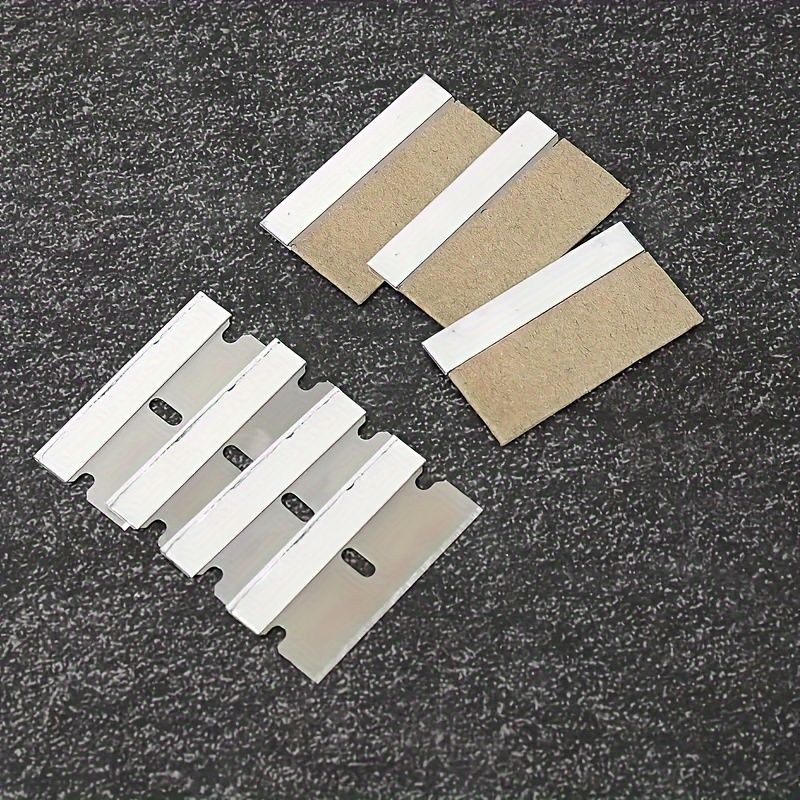 20 Pack Industrial Razor Blades, Single-Edge Box Cutter Replacement Blades, Metal Tool-less Blade for Box Opening, Paint Scraper, Household, Office, Bathroom, and Kitchen Use - No Electricity Needed