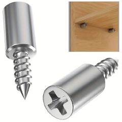 50/100PCS Shelf Support Pegs - Self-Tapping Screws for Kitchen, Cabinet, Bookcase, Closet Shelves - Sturdy, Adjustable, and Easy-to-Install Furniture Accessories