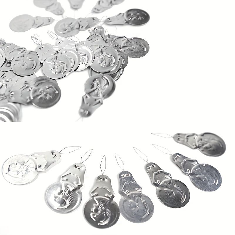 50pcs Premium Silvery Gray Aluminum Needle Threaders with Wire Loop for Hand Stitching and Sewing Accessories