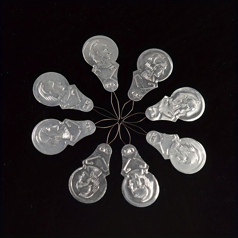50pcs Premium Silvery Gray Aluminum Needle Threaders with Wire Loop for Hand Stitching and Sewing Accessories