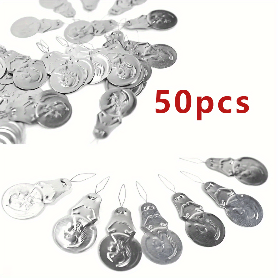 50pcs Premium Silvery Gray Aluminum Needle Threaders with Wire Loop for Hand Stitching and Sewing Accessories
