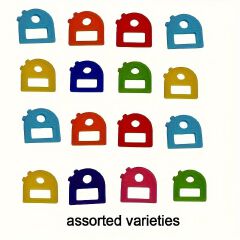 16pcs Assorted Varieties Colorful Key Ring With Labels, 2.8cm/1.1in Stretchy Key Identifiers, One Size Fits Most Keys, Includes Blank And Pre-Printed Tags, Home Office Organization Accessory For Men
